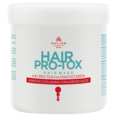 фото Маска kallos cosmetics "hair pro-tox mask" с кератином ,коллагеном и гиалуроновой кислотой