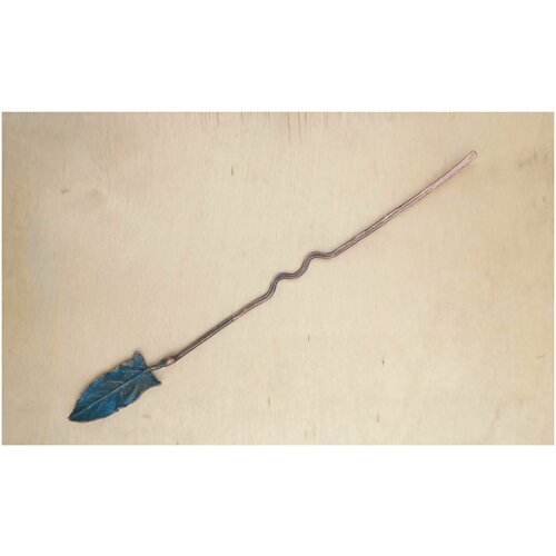 Авторская медная заколка для волос Вьюн (2)