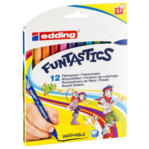 Edding Набор фломастеров 15 Funtastics, разноцветные, 36 шт. edding фломастеры 2 мм 1300 разноцветные