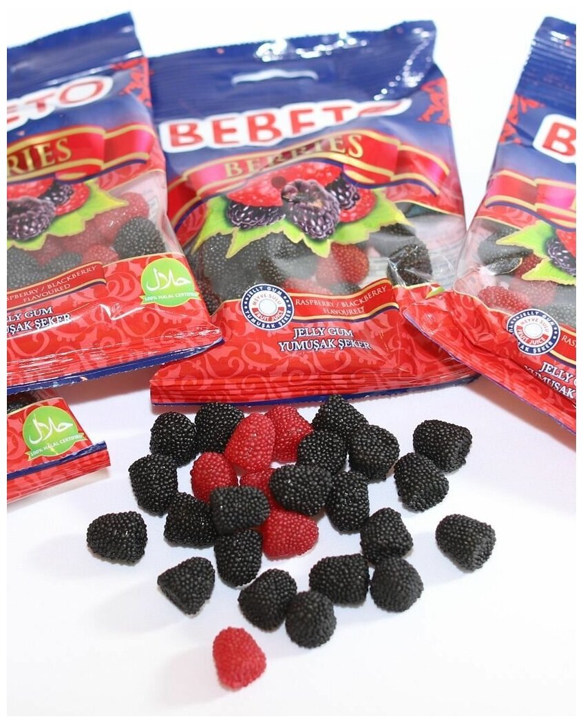 Жевательный мармелад Berries 80 гр. 12 шт. - фотография № 5