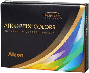 Контактные линзы Alcon Air optix Colors, 2 шт., R 8,6, D -0,75, blue