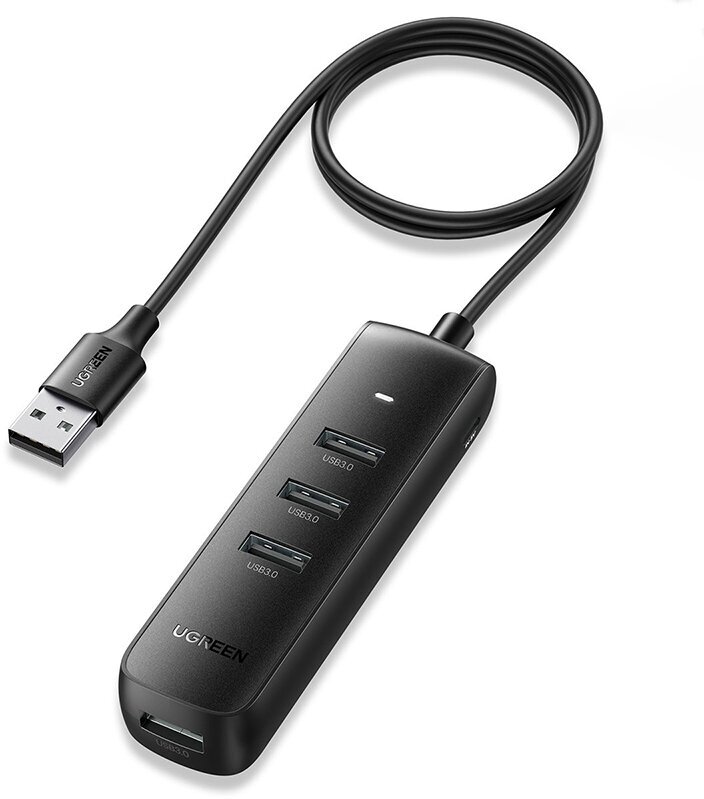 Хаб UGREEN CM416 (80657) USB 3.0 4-Port Hub (1 метр) чёрный