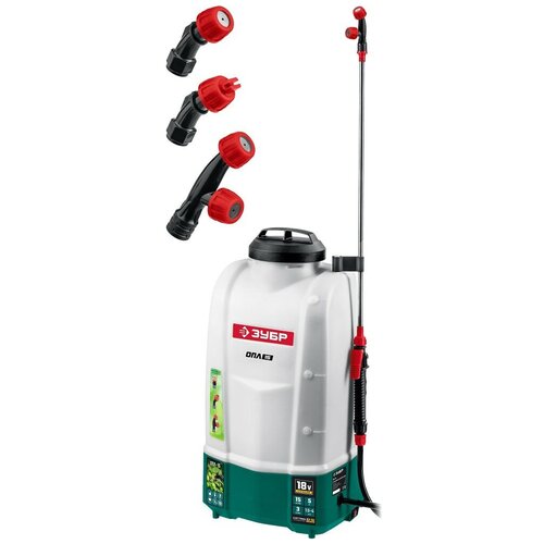 Опрыскиватель аккумуляторный, Li-Ion 18В, 4 А/ч, 15 л Зубр, арт. ОПЛ-15-41