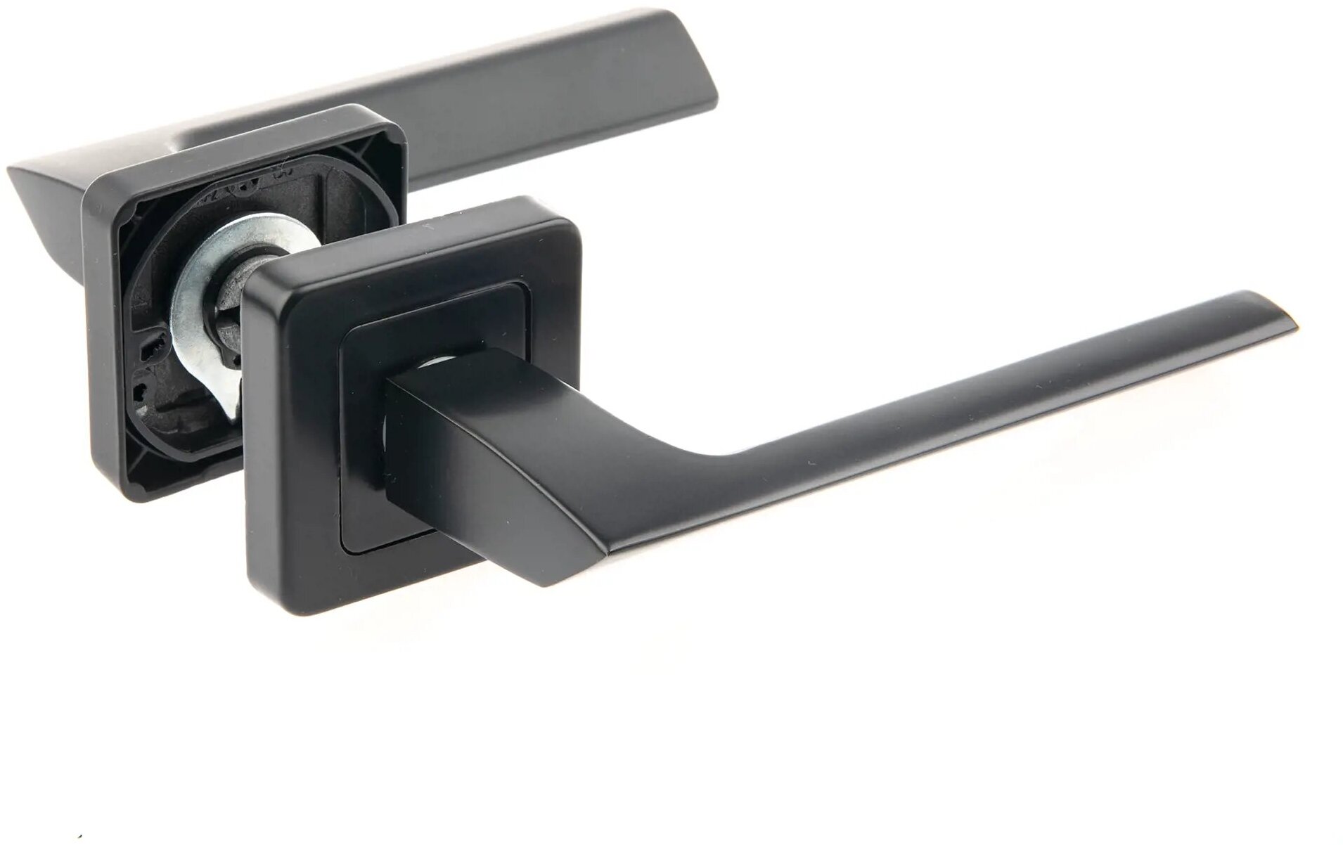 Дверные ручки Armex H-22105-А-BLM без запирания цвет матовый черный