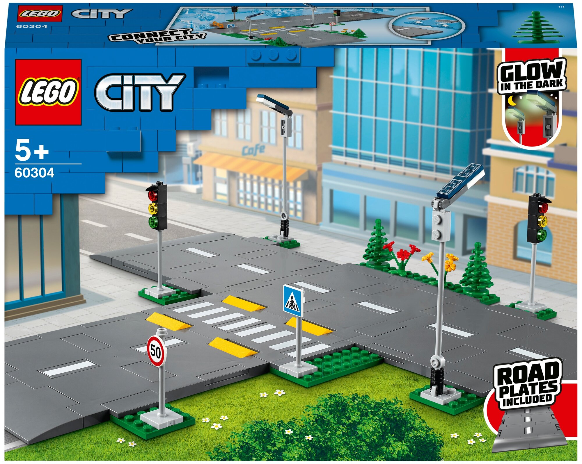 Конструктор LEGO City Town 60304 Дорожные пластины