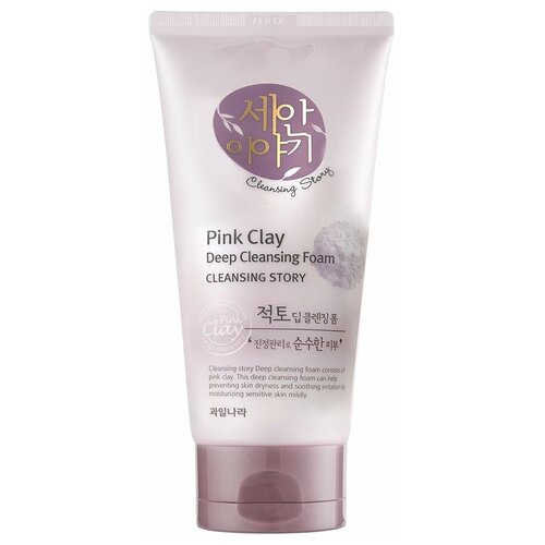 Kwailnara пенка для умывания Cleansing Story Deep Cleansing Foam Pink Clay, 150 мл