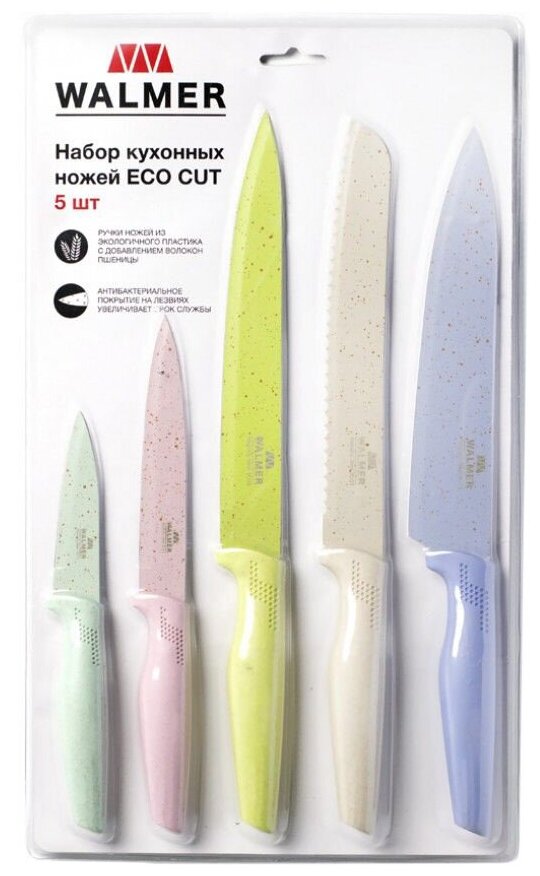 Набор кухонных ножей WALMER Eco Cut, 6 предметов - фотография № 12
