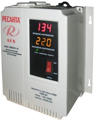 Стабилизатор напряжения РЕСАНТА АСН-1000Н/1-Ц Lux