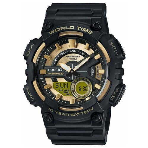 Японские часы наручные мужские электронные Casio Collection AEQ-110BW-9A