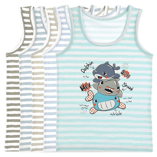 фото Майка для мальчика 77847yb, цвет: микс, размер: 6/7, 5шт. в упаковке donella