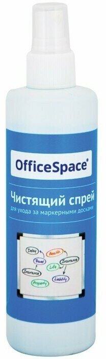 Чистящий спрей для магнитно-маркерныx досок 250 мл OfficeSpace