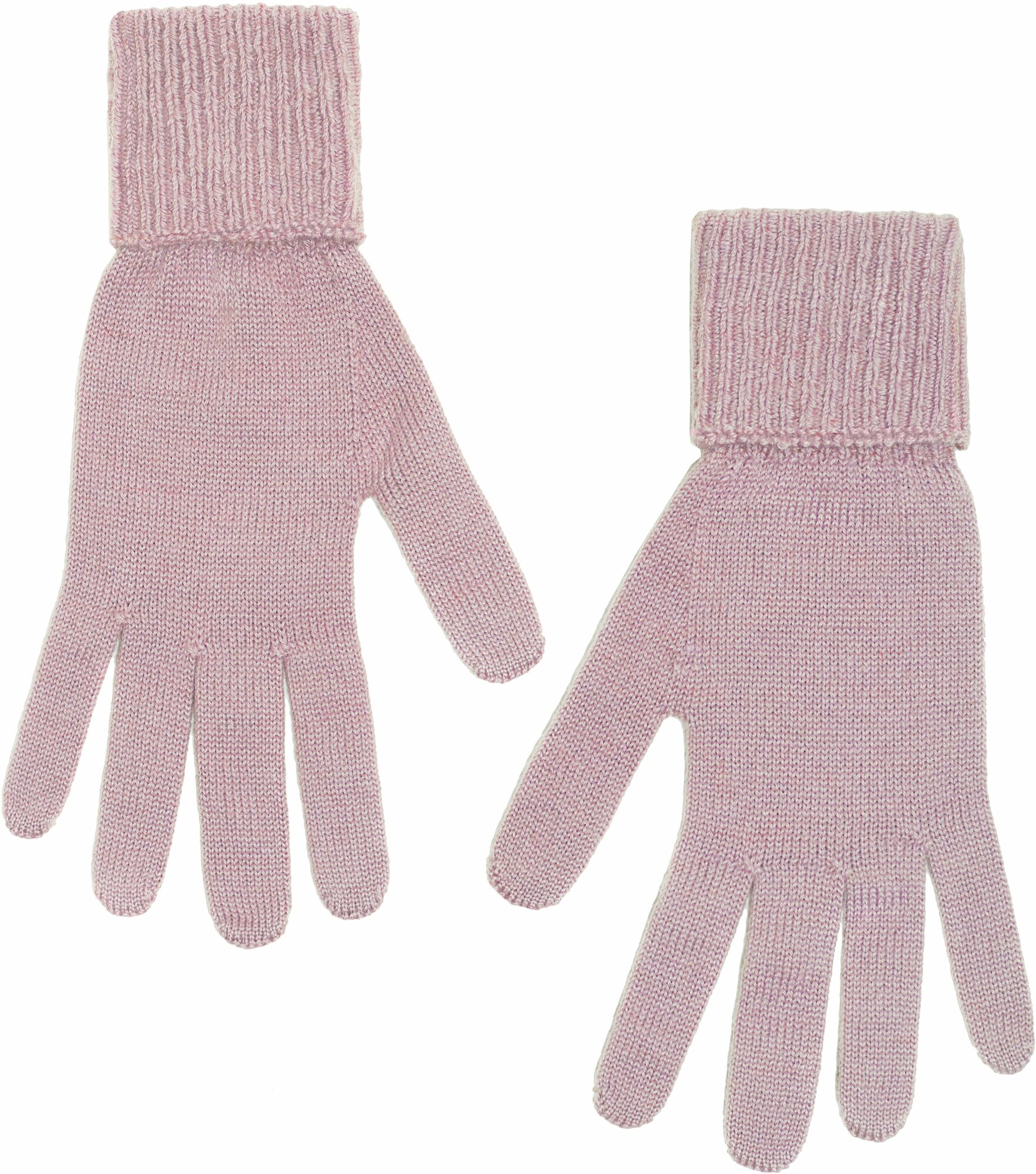 Купить Трикотажные перчатки классического кроя с отворотом песочного ...