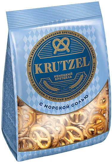 Krutzel, крендельки Бретцель с солью, 250 г