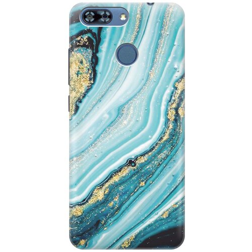 фото Cиликоновый чехол на zte blade v9 vita / зте блейд в9 вита с принтом "green marble" gosso