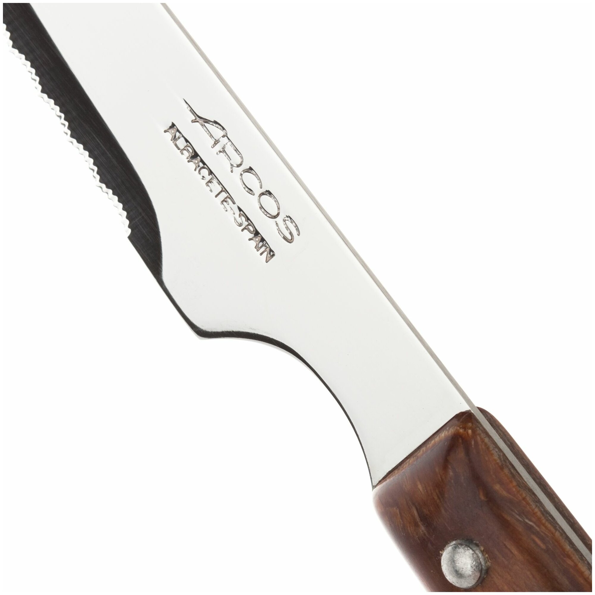 Arcos Набор столовых приборов для стейка Steak Knives, 12 предметов серебристый/коричневый 6 12 11 см - фото №2