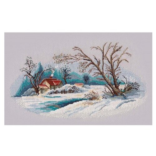 фото Овен набор для вышивания зимний пейзаж 15,5 x 27 см (1300)
