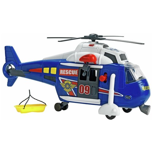 Вертолет Dickie Toys 3308356, 41 см, синий/белый вертолет dickie toys air patrol спасательный 3308373 1 6 41 см желтый красный