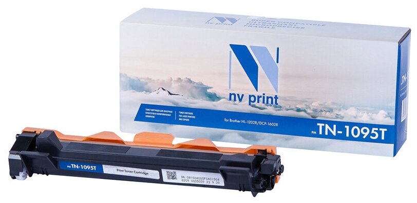 Картридж лазерный NV PRINT (NV-TN1095) для BROTHER HL-1202R/DCP-1602R, ресурс 1500 страниц, черный