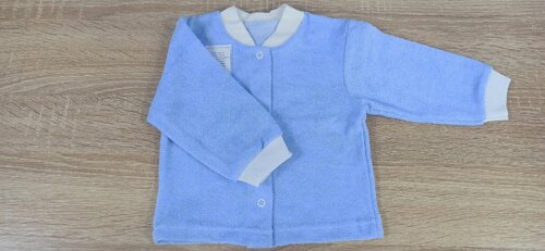 Рубашка Зайчик Рося, размер 68, голубой