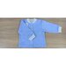 Рубашка Зайчик Рося,  детская, хлопок, длинный рукав, размер 68, голубой