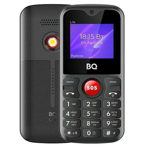 Мобильный телефон Bq 1853 Life Black+Red мобильный телефон bq mobile bq 1411 nano red