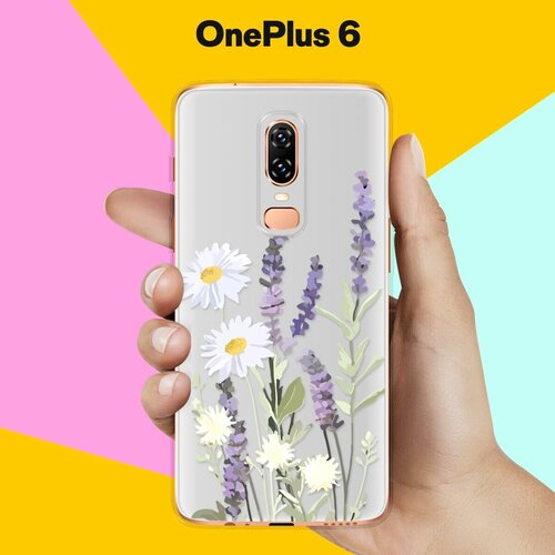 Силиконовый чехол на OnePlus 6 Цветы / для ВанПлас 6 силиконовый чехол на oneplus 6 what для ванплас 6