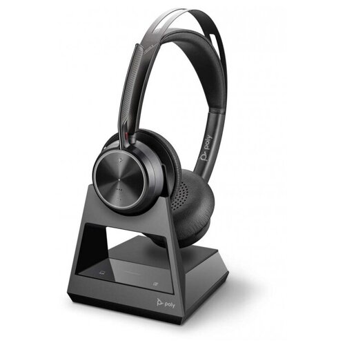 Гарнитура Plantronics Voyager Focus 2 Office для ПК, стационарного и мобильного телефона (Bluetooth, Hybrid ANC, базовая станция Office, USB-A)