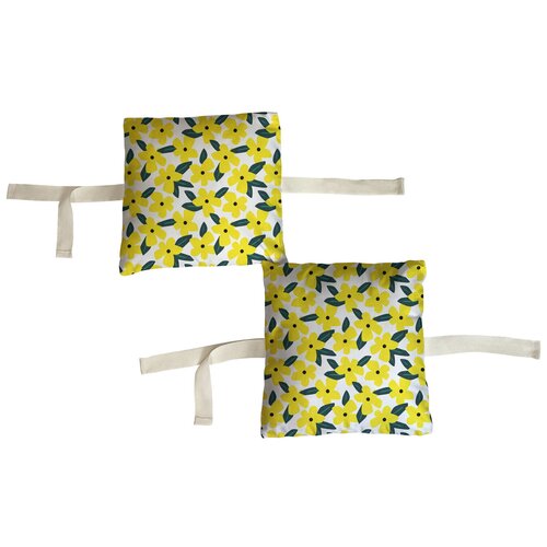 фото Набор бортиков в детскую кроватку "желтые цветы" 8 шт. marengo textile