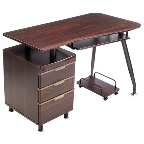 Компьютерный стол Woodville Erida Walnut/Black