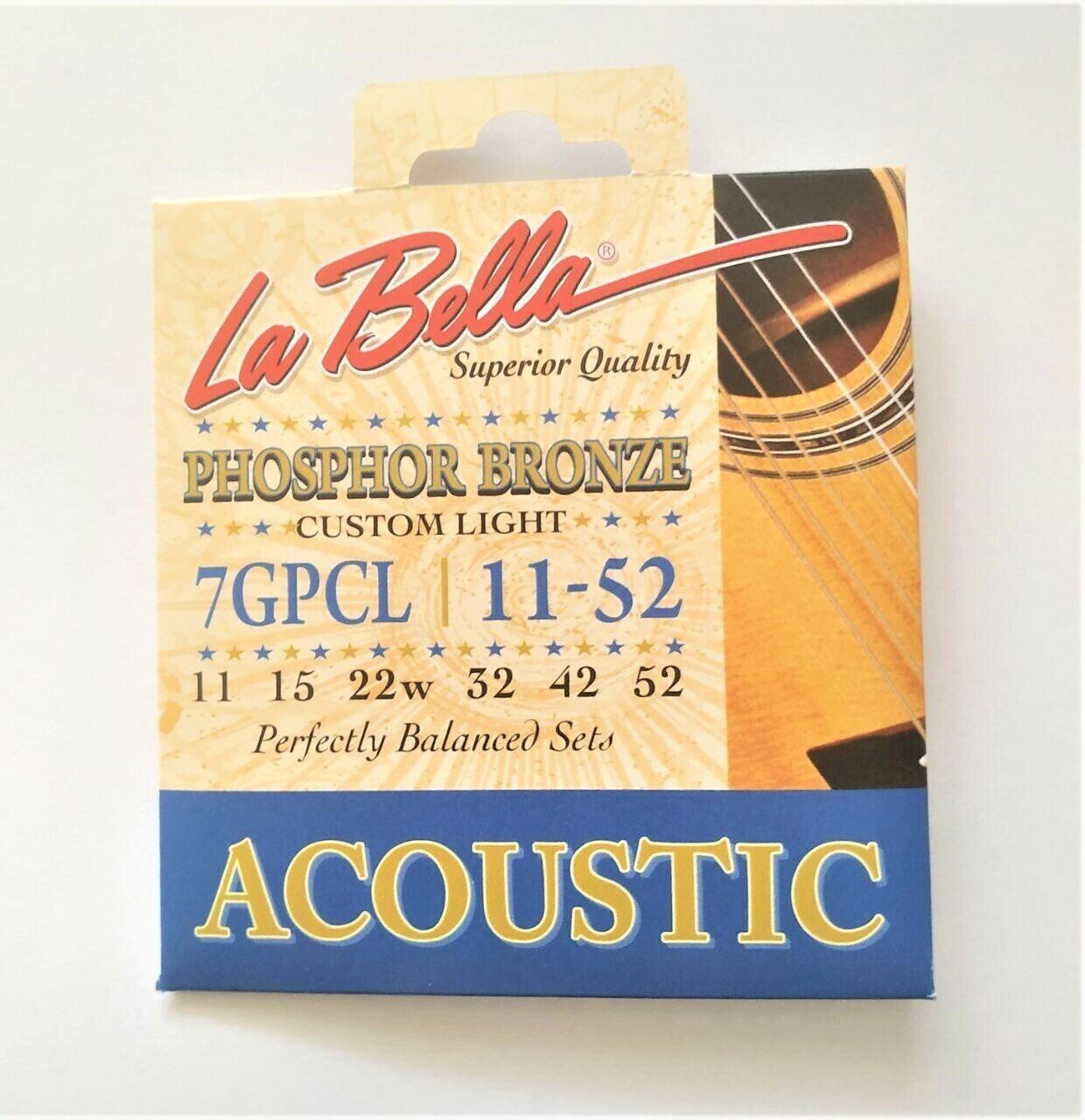 LA BELLA 7 GPCL Струны для акустической гитары