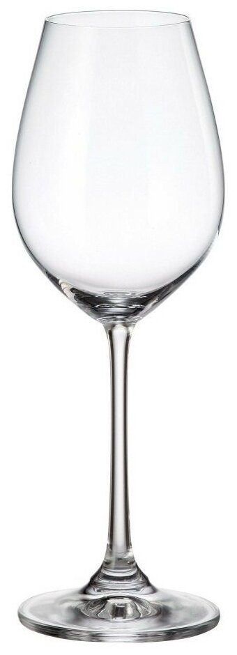 фото Бокалы для белого вина 400 мл 6 шт Crystalite Bohemia "Колумба /Без декора" / 148173