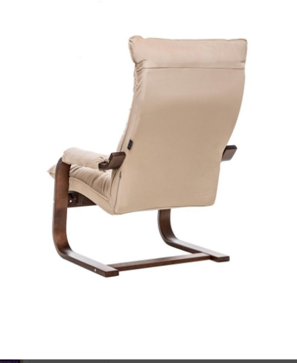 Кресло качалка трансформер Оливер орех текстура/велюр V18 - фотография № 3