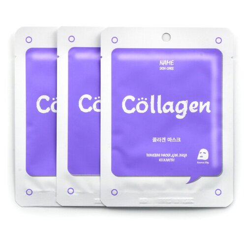 MIJIN Cosmetics тканевая маска с коллагеном Mj Care on Collagen, 22 г