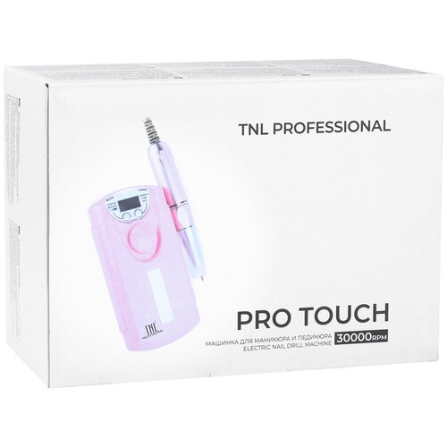 Tnl, Машинка для маникюра и педикюра Pro Touch (розовая), 30 000 об tnl professional tnl машинка для маникюра и педикюра pro touch белая 30 000 об