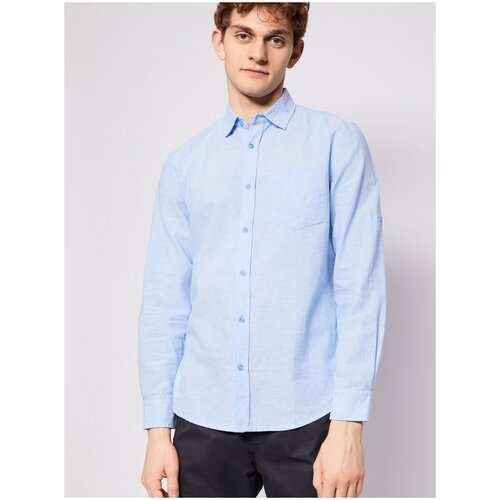 фото Рубашка zolla размер s 51 light blue (светло-голубой)