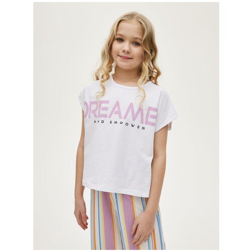 фото Топ l'addobbo, хлопок, размер 158, белый