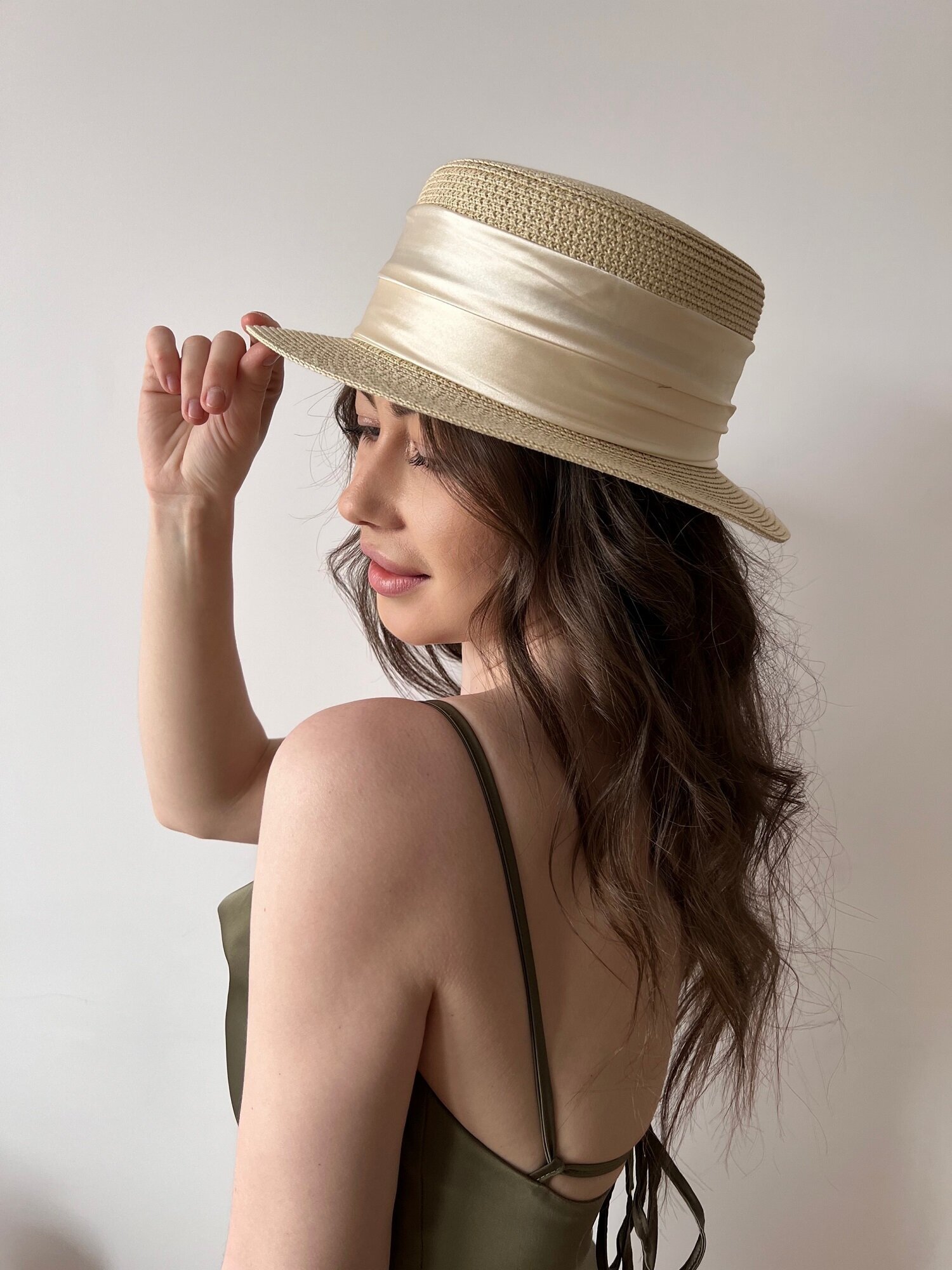 Шляпа женская летняя/ Шляпа пляжная/ Шляпа с широкими полями 