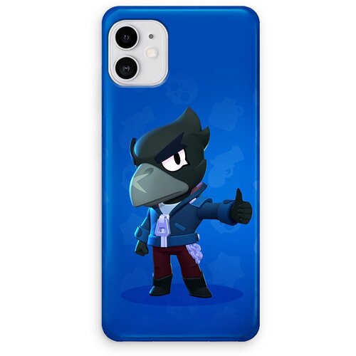 Силиконовый чехол на iphone 11"Brawl Stars Ворон"