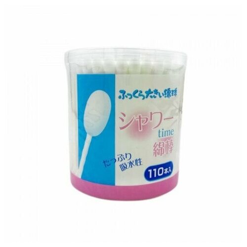 GEL Shower Time Ватные палочки косметологические крупные 110 шт