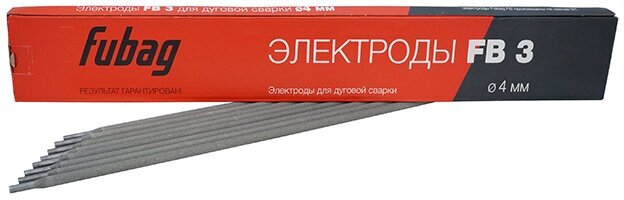 Электрод сварочный с рутиловым покрытием FB 3 D4.0 мм (пачка 5 кг)