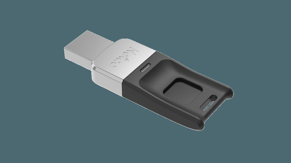 Флеш-накопитель Netac US1 USB3.0 AES 256-bit Fingerprint Encryption Drive 128GB ( с отпечатком пальца ) - фото №3