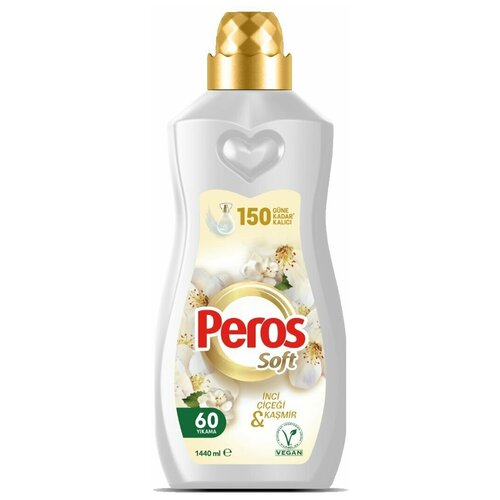 Кондиционер ополаскиватель для стирки белья PEROS парфюмированный концентрат Жасмин и нероли 1,44 л, Турция