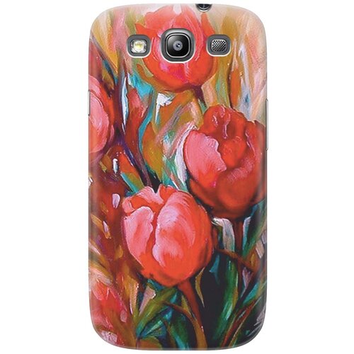фото Cиликоновый чехол на samsung galaxy s3 / самсунг с3 с принтом "тюльпаны" gosso