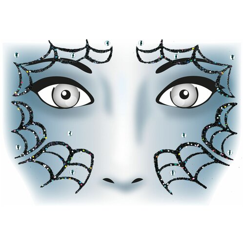 Наклейка на лицо HERMA Face Art Spider