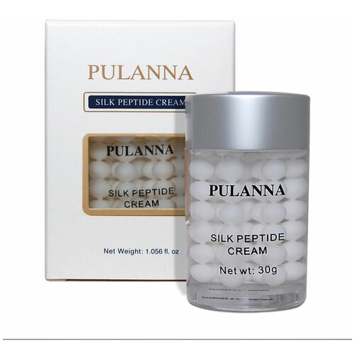 PULANNA Крем для лица с Пептидами Шелка - Silk Peptide Cream 30г крем для век на основе пептидов шелка pulanna silk peptide 30 гр