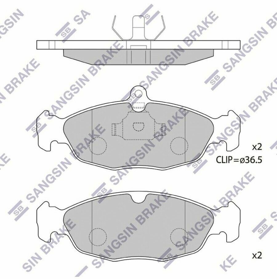 SANGSIN BRAKE SP1220 Колодки передние