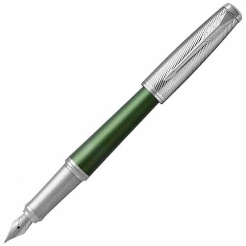 Купить Parker 1931617 Ручка перьевая Urban Premium F311, Green CT (Перо F), серебристый/зеленый