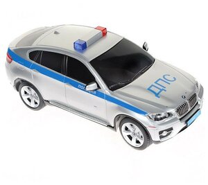 Легковой автомобиль Rastar BMW X6 ДПС (31700-1), 1:24, 19 см