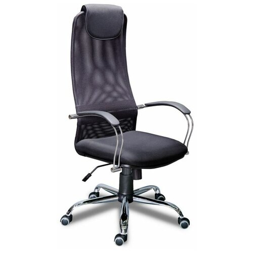 фото Кресло для руководителя экспресс офис 17 фокс хром, обивка: текстиль, цвет: серый