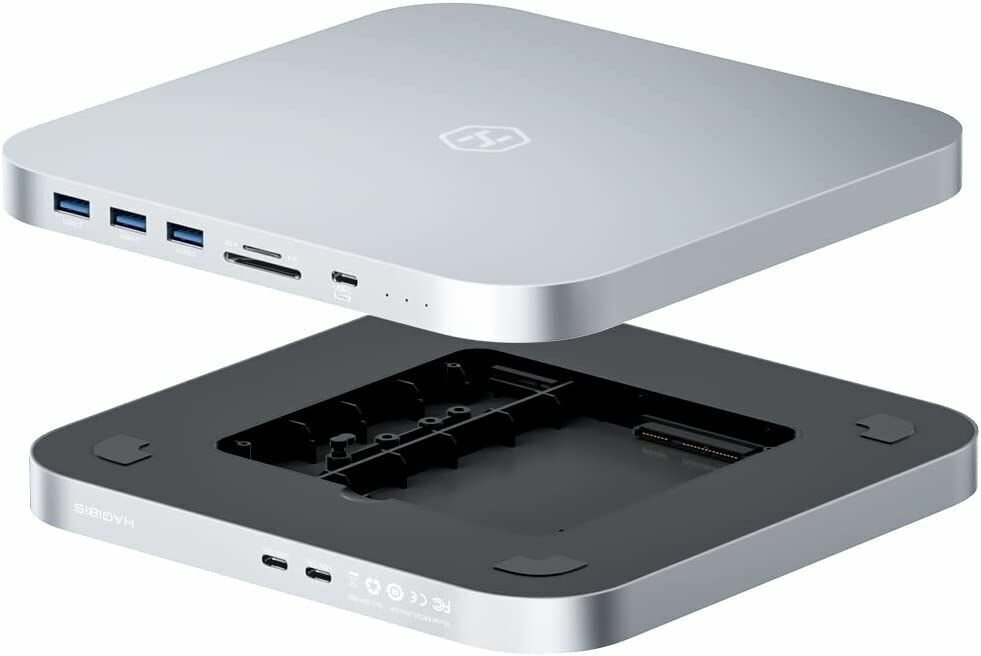 Концентратор (хаб) Hagibis USB-C с корпусом для двух жестких дисков док-станция для Mac Mini M2 и Mac Studio (MC25 Pro)